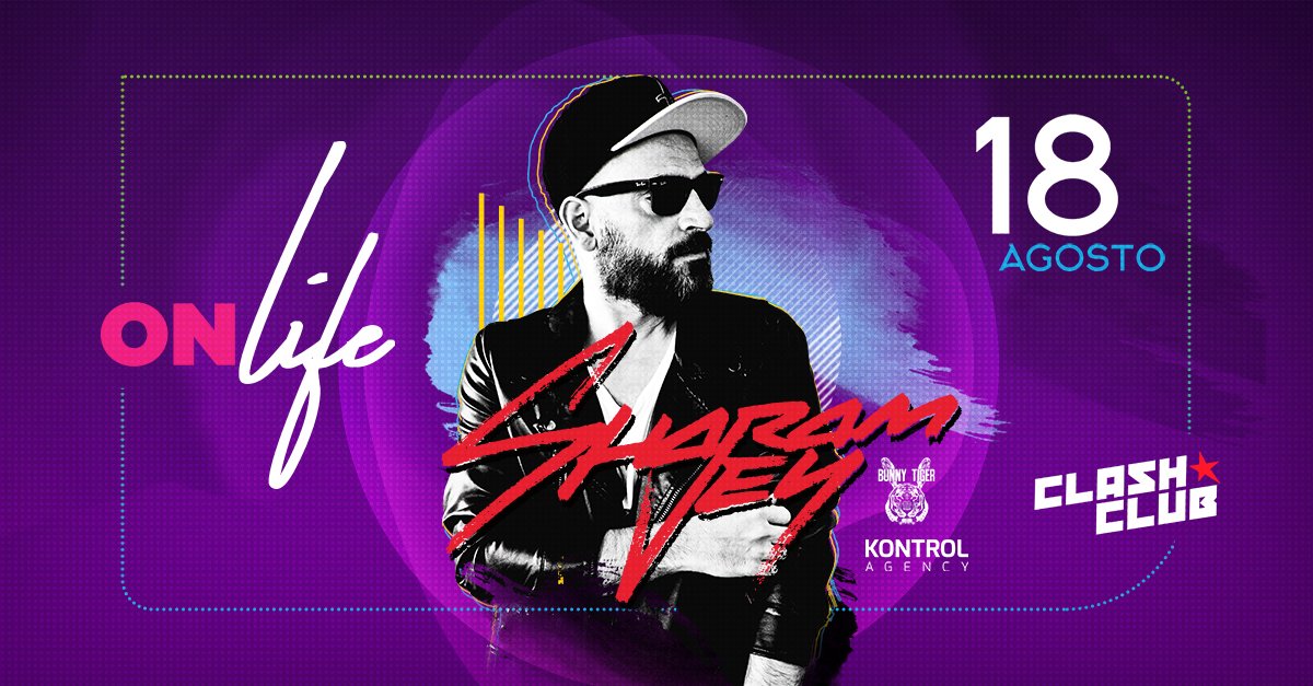 Sharam Jey desembarca na festa On Life, dia 18.08